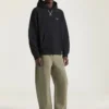 Sudadera con capucha y costuras de alta costura en felpa bordada con «Givenchy Paris»