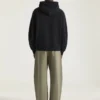 Sudadera con capucha y costuras de alta costura en felpa bordada con «Givenchy Paris»