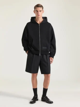 Sudadera con capucha y cremallera «Couture Seam» en tejido scuba