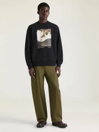 Sudadera de felpa con estampado surrealista Sudadera de felpa con estampado surrealista