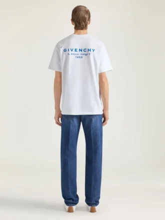 Camiseta de algodón con estampado del logotipo de Givenchy