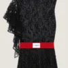 Vestido asimétrico de encaje con lentejuelas Vestido asimétrico de encaje con lentejuelas