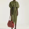 Vestido camisero de popelín