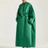 Vestido capullo de satén