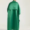 Vestido capullo de satén