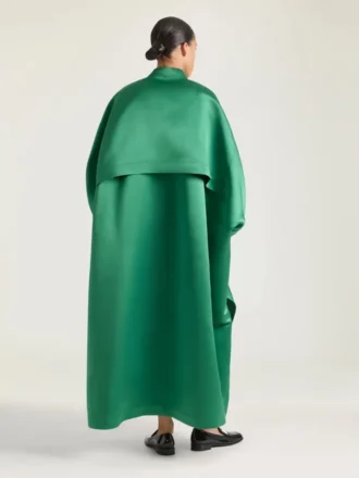Vestido capullo de satén