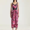 Vestido de jacquard floral Vestido de jacquard floral