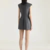Vestido entallado sin mangas de lana Vestido entallado sin mangas de lana