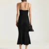 Vestido midi de punto calado Vestido midi de punto calado