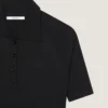 Vestido polo midi de punto con efecto segunda piel Vestido polo midi de punto con efecto segunda piel