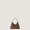 Voyou Bag de piel con efecto pony y estampado de leopardo