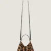 Voyou Bag de piel con efecto pony y estampado de leopardo