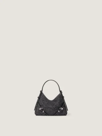 Voyou Bag de piel con strass