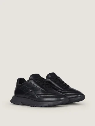 Zapatillas deportivas de piel acolchada brillante