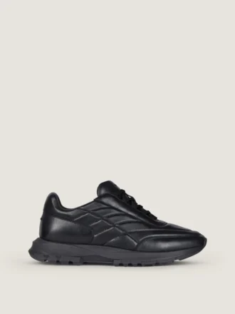 Zapatillas deportivas de piel acolchada brillante