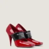 Zapatos de salón con cinta de Givenchy y corte cuadrado en charol Zapatos de salón con cinta de Givenchy y corte cuadrado en charol