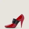 Zapatos de salón con cinta de Givenchy y corte cuadrado en charol Zapatos de salón con cinta de Givenchy y corte cuadrado en charol