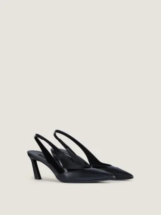 zapatos de tacón con tiras en piel